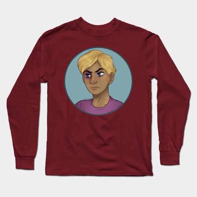 Travis Phelps - Sally Face Fanart [1] Long Sleeve T-Shirt by Hazardous Demons